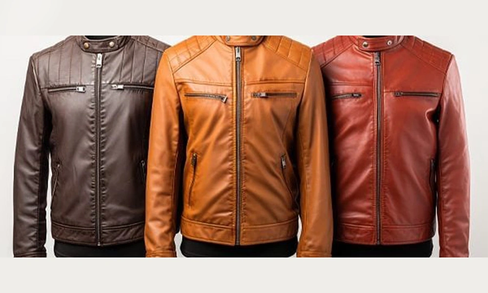 Quilted shoulder smooth leather image