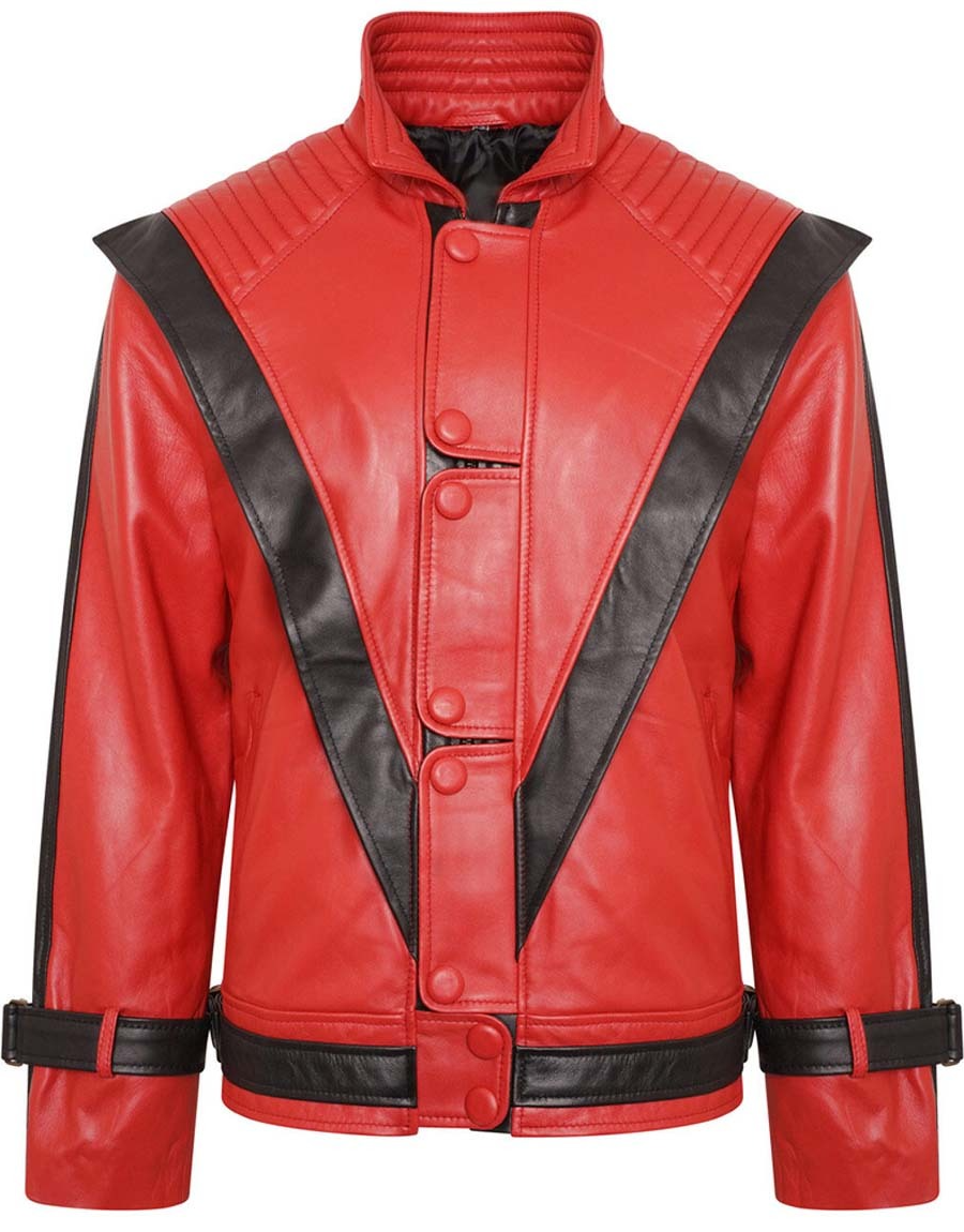 Acerra Men's Premium Michael Jackson Thriller Leather Jacket